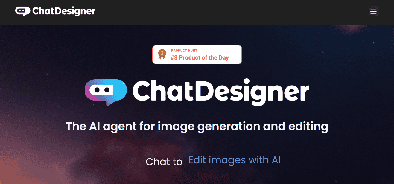 ChatDesigner homepage
