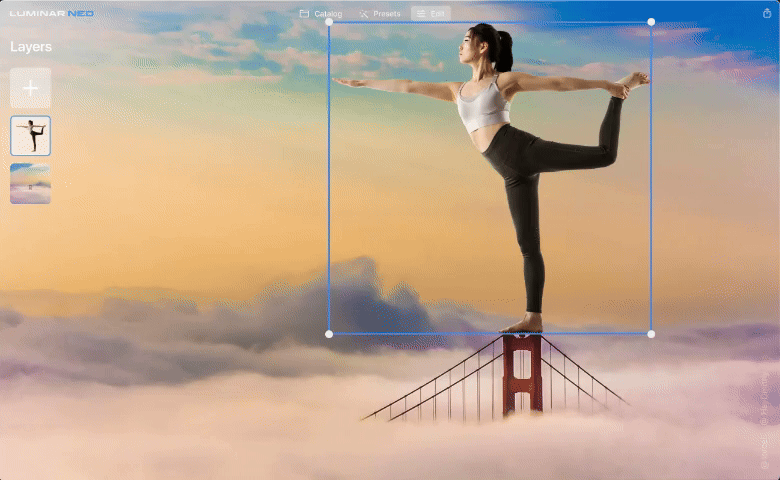 Luminar Neo background remover