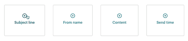 Mailchimp’s A/B testing feature