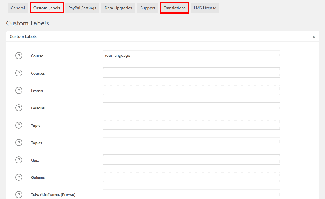 learndash custom fields