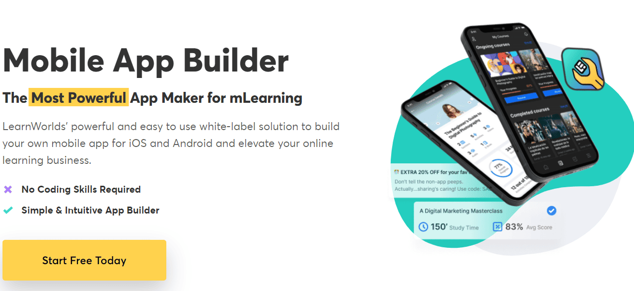 learnworlds mobile apps