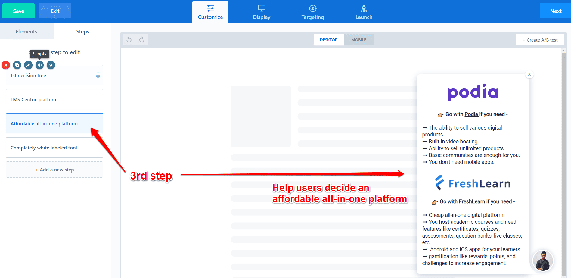 3rd step optin