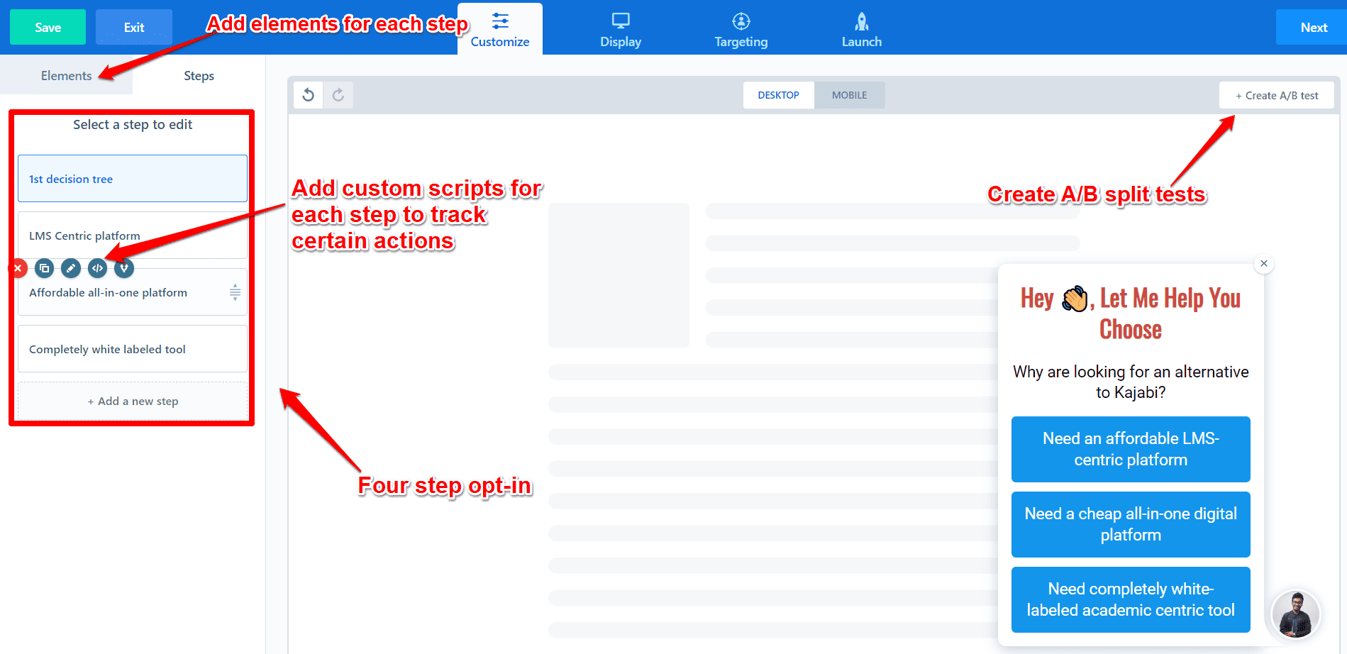 Adding custom scripts in ConvertBox