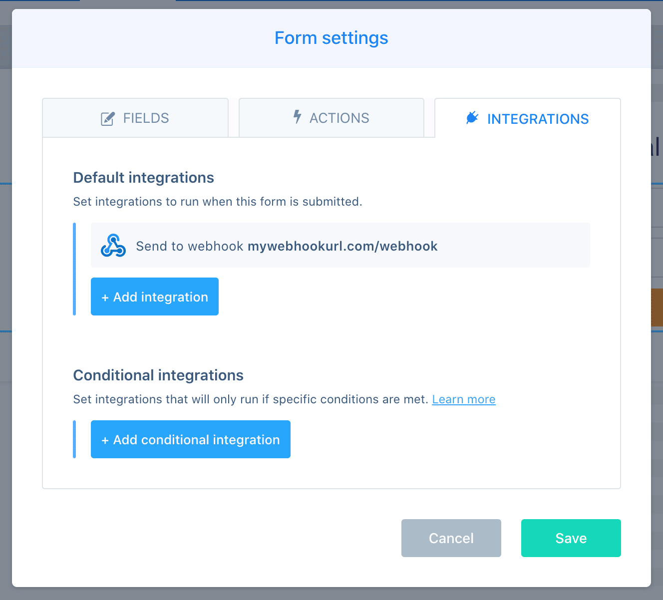ConvertBox conditional integrations