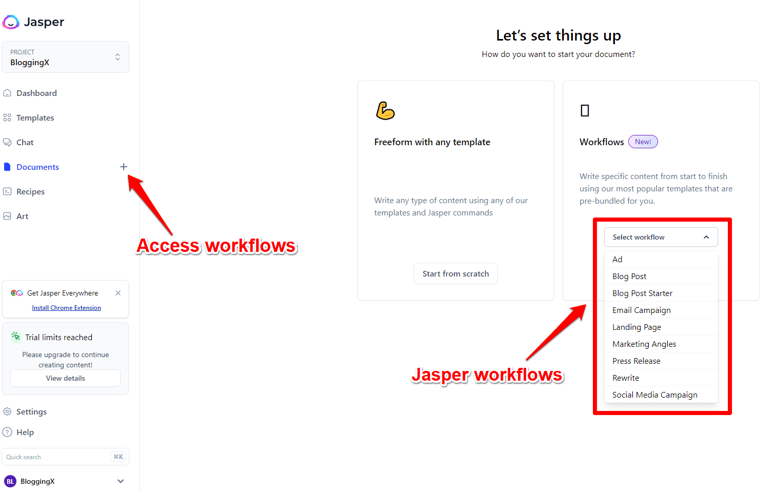 jasper workflows