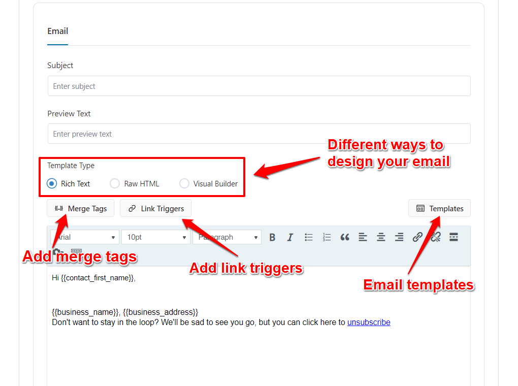 FunnelKit email templates