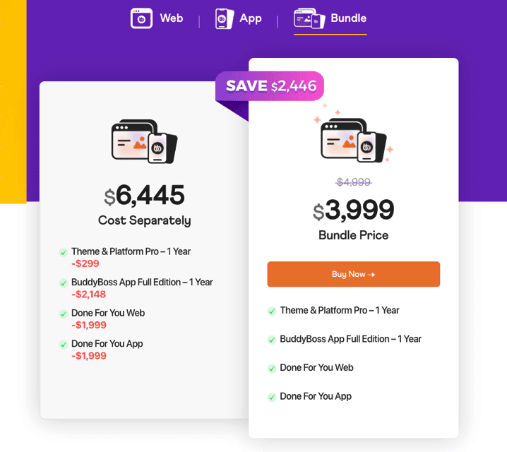 Buddyboss bundle Black Friday pricing