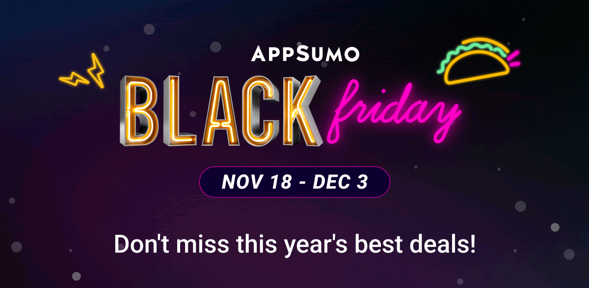 Appsumo Black Friday