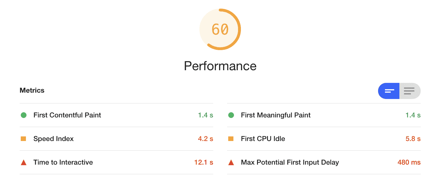 After installing NitroPack Pagespeed Insights Mobile 28Homepage29