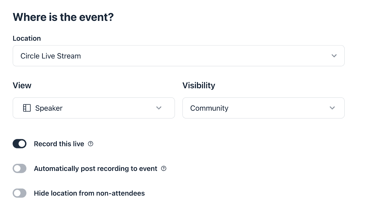 Circle event location