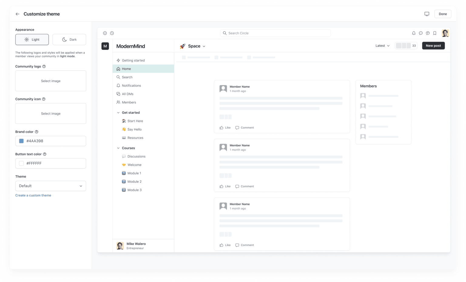 Circle themes