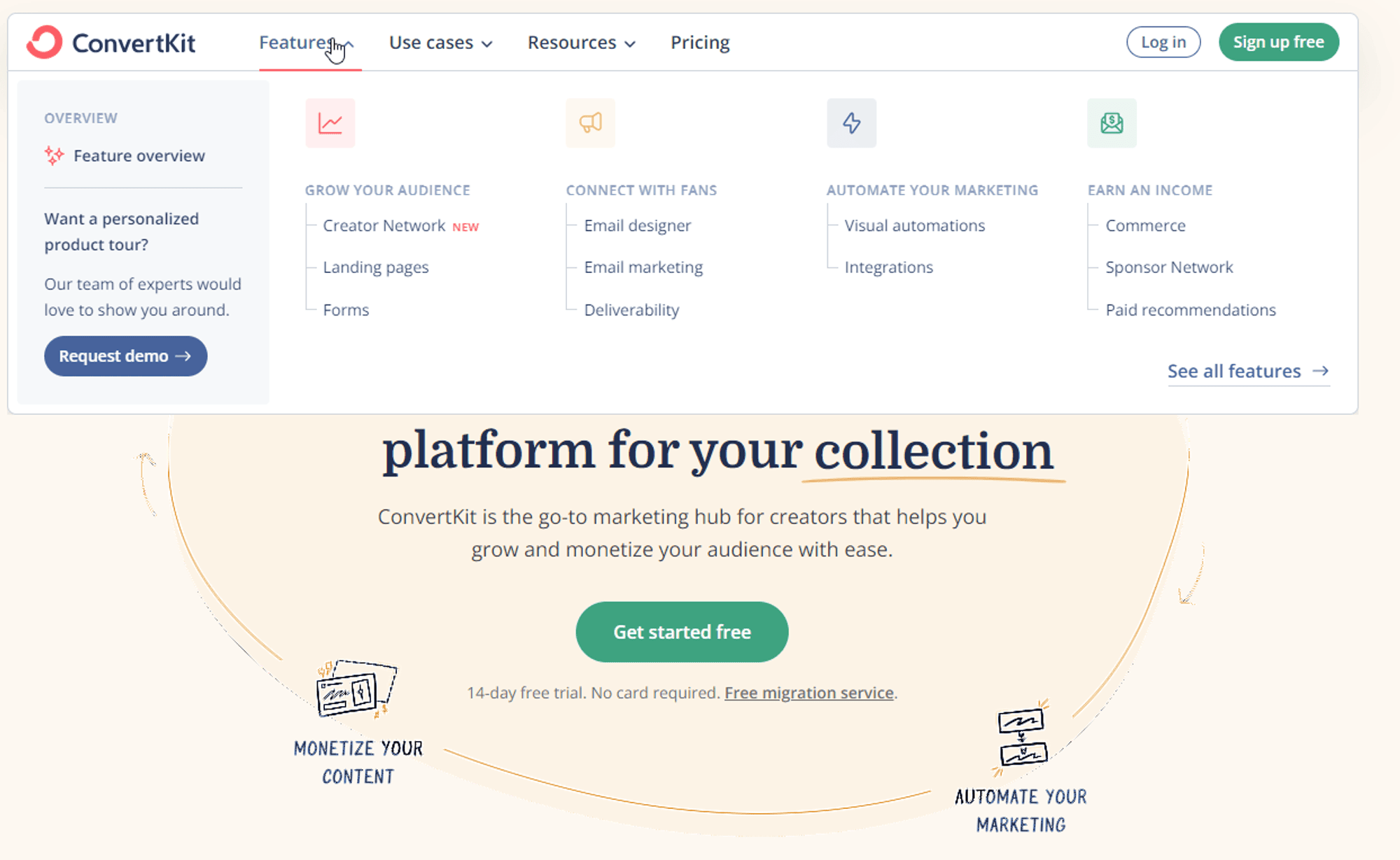 ConvertKit features