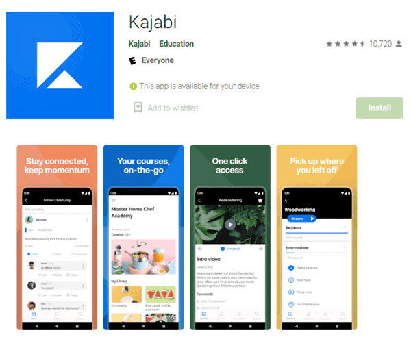 Kajabi mobile apps 2