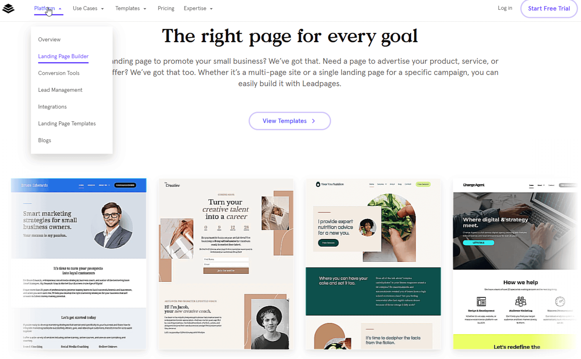 Leadpages features