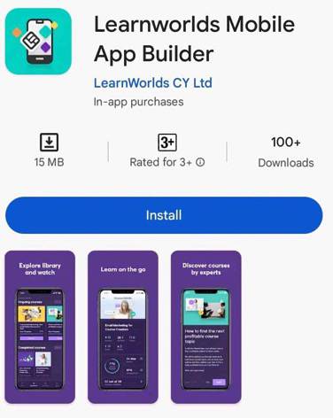 Learnworlds mobile apps