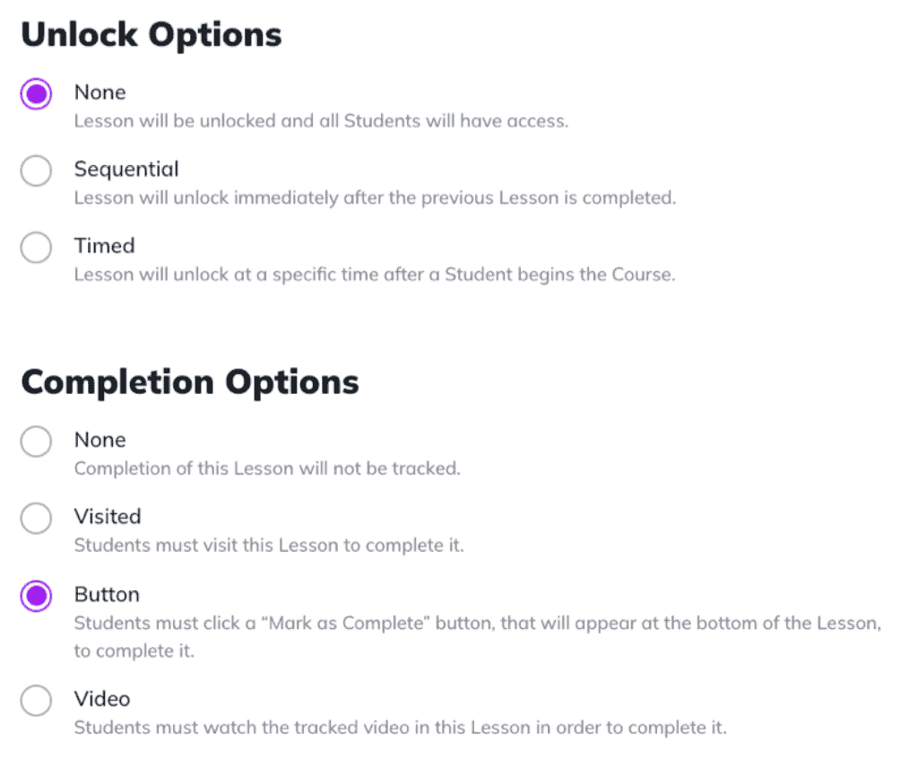 Mighty Networks course unlock