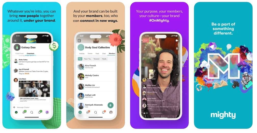 Mighty Networks mobile app