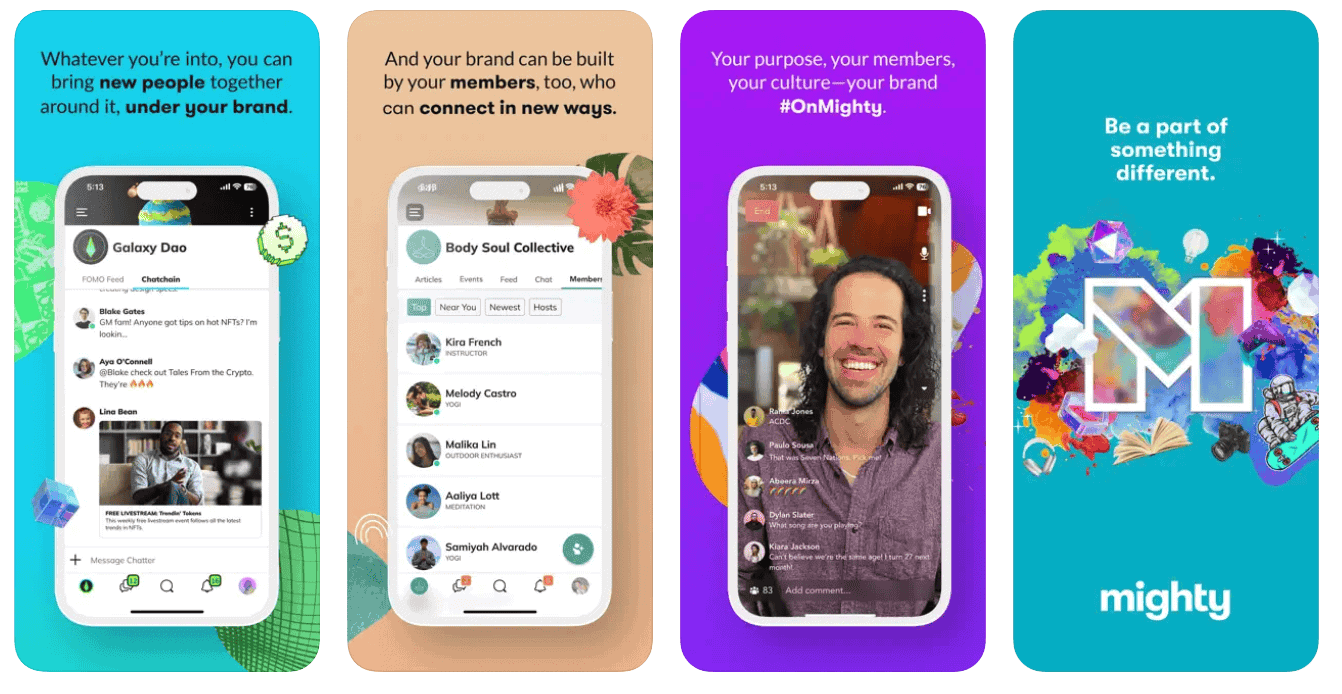 Mighty Networks mobile apps