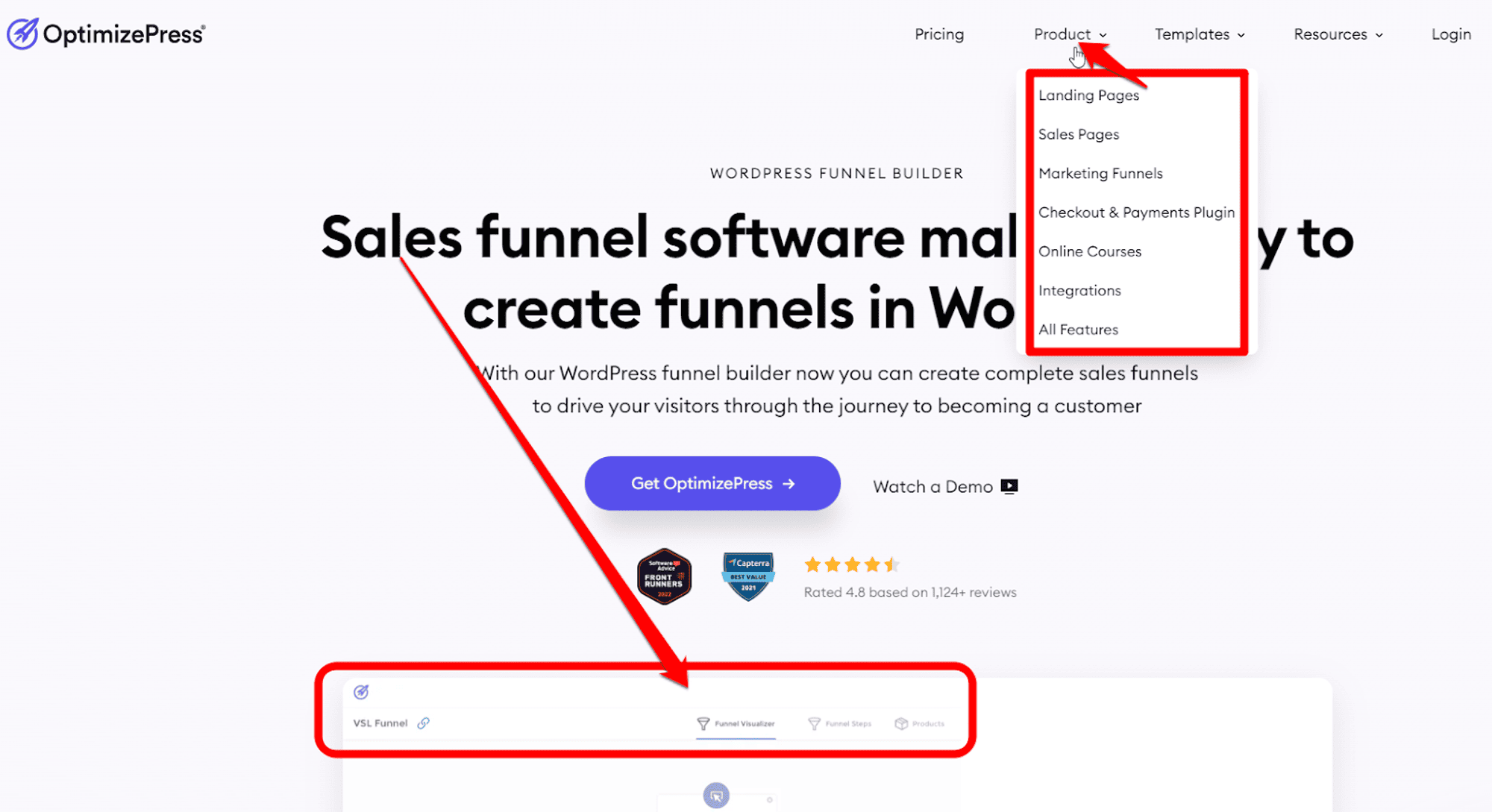 OptimizePress website