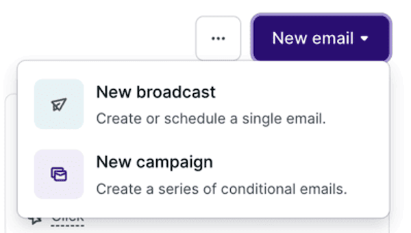 Podia email types