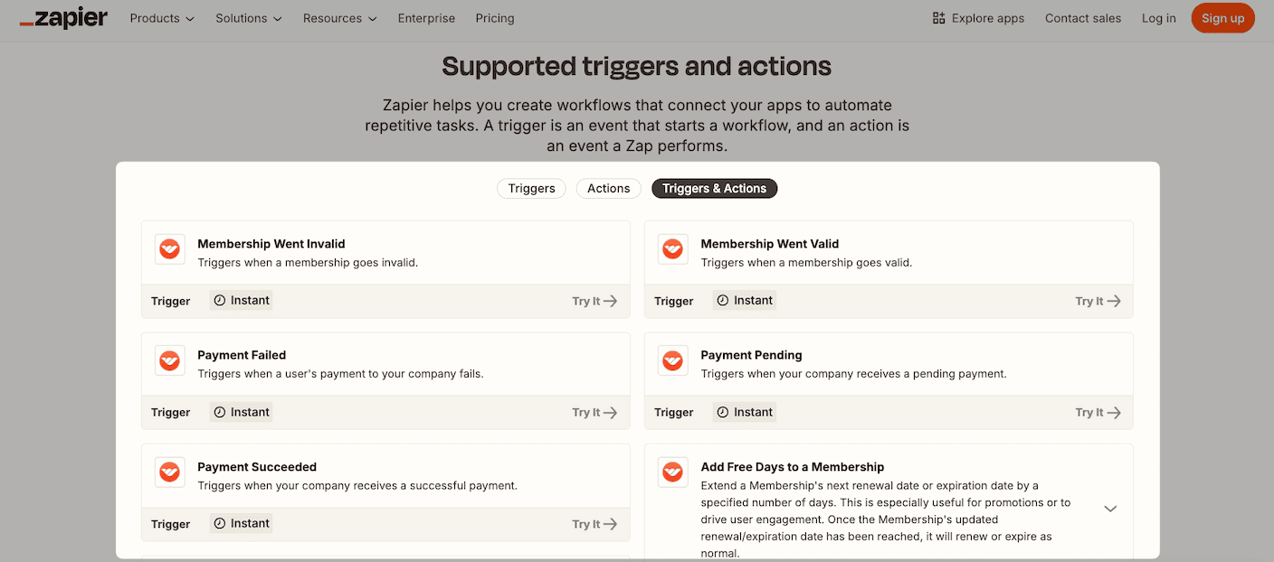 Whop zapier integrations