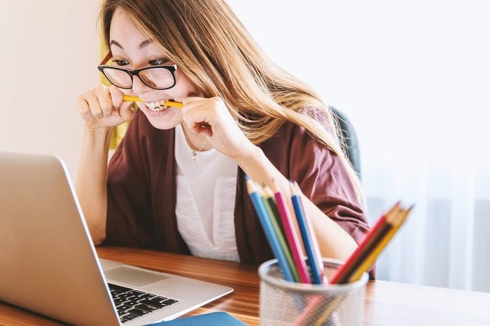 Woman with laptop