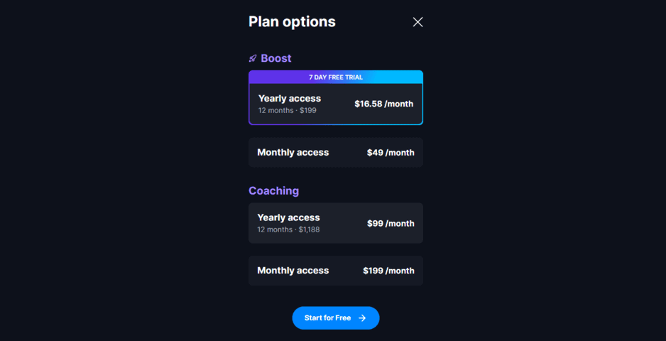 vidIQ pricing options