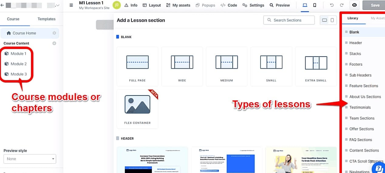ClickFunnels course builder