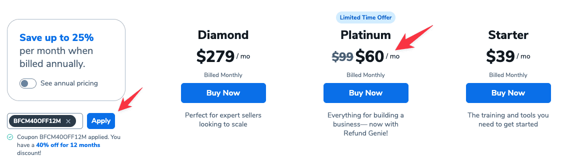 Helium10 Black Friday pricing