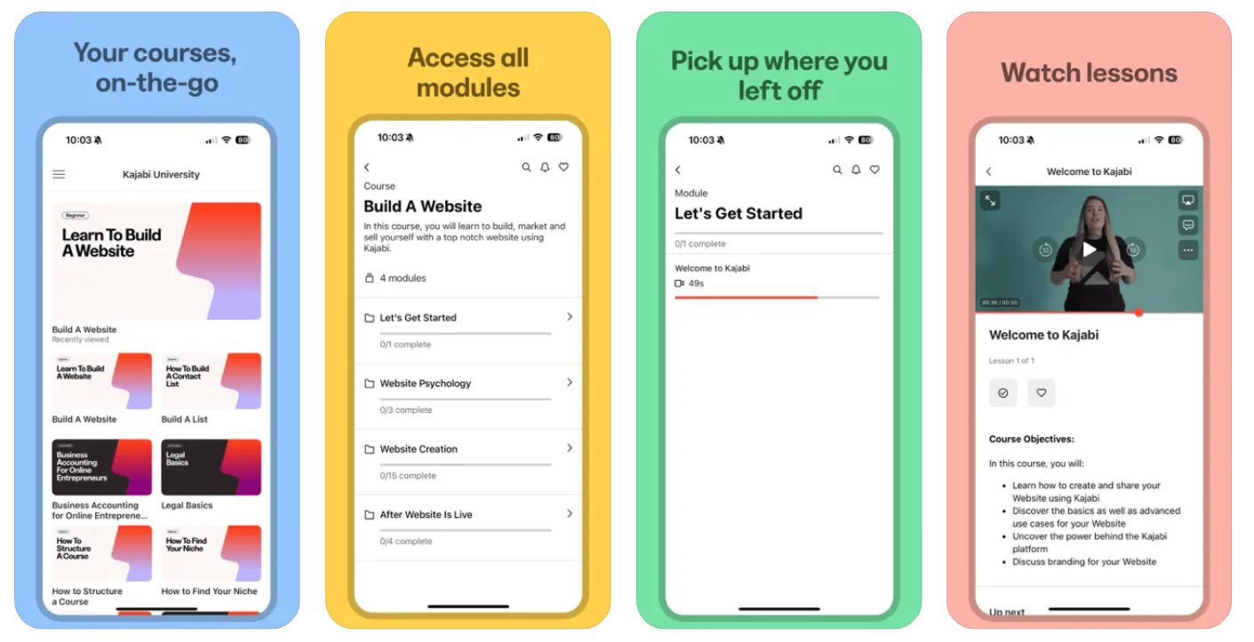 Kajabi mobile app 1