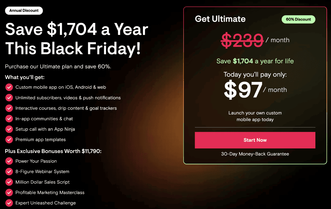 Passion Black Friday Ultimate plan