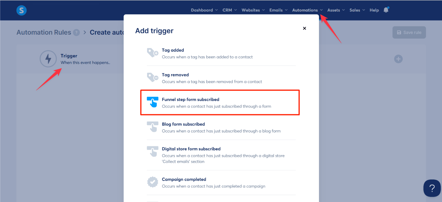 Systeme marketing automation rules and workflows 2