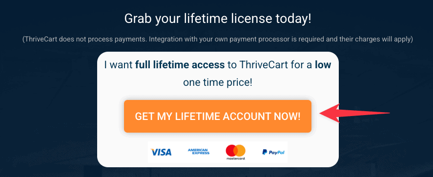 Thrivecart pricing lifetime account