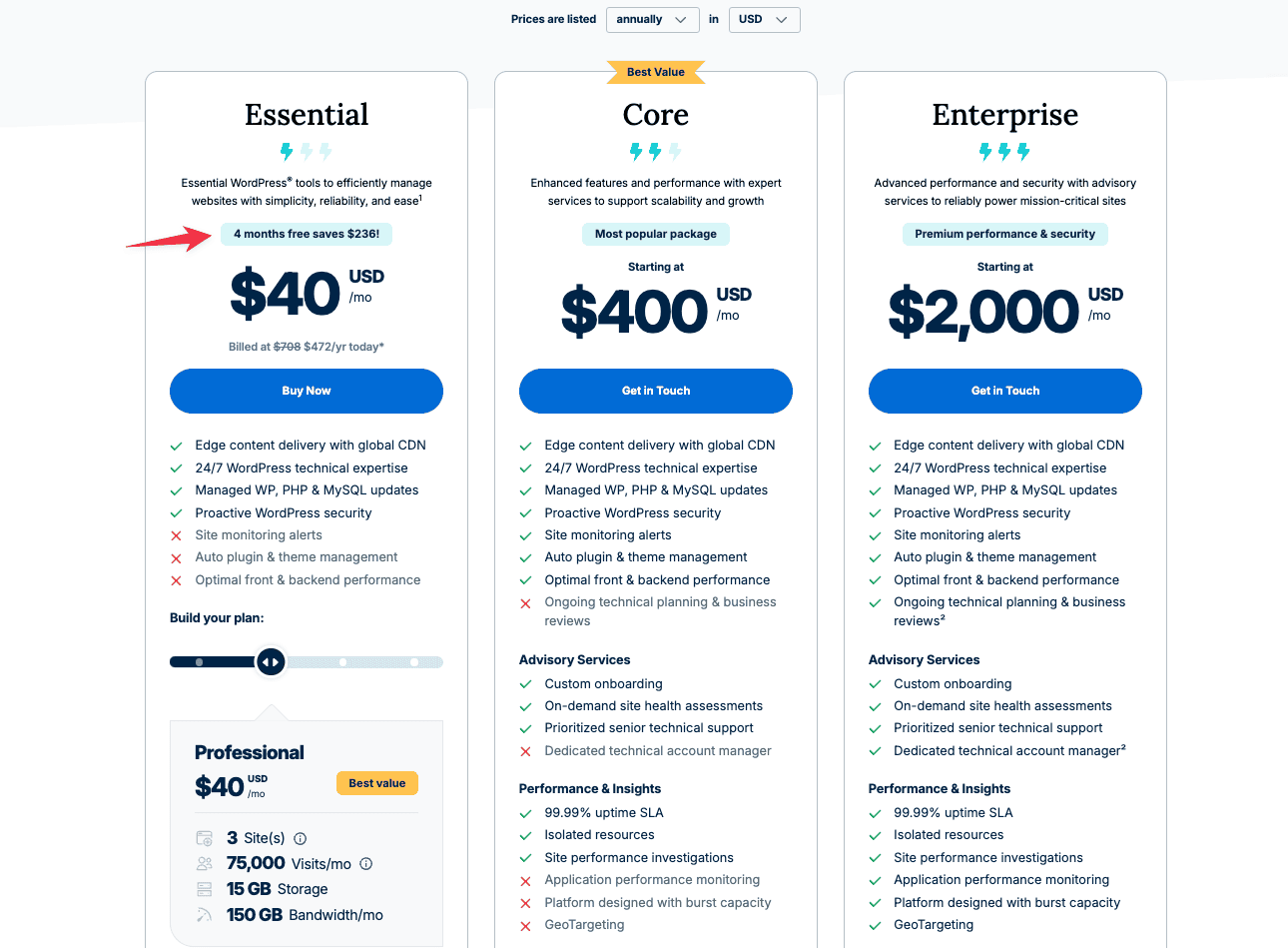 WPEngine Black Friday pricing
