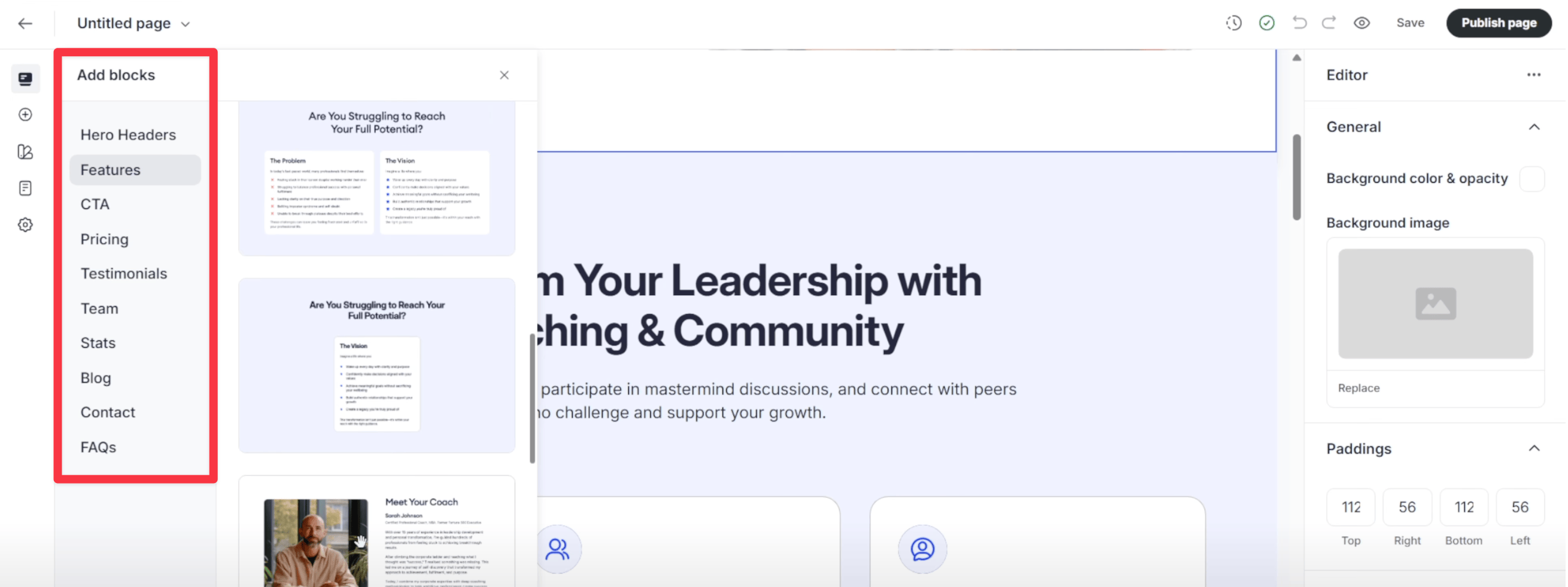 Circle page builder sections2x 3