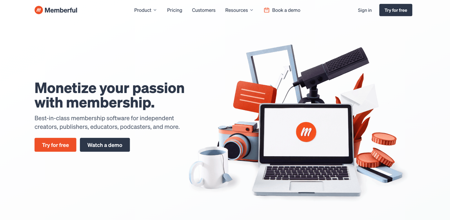 Memberful website
