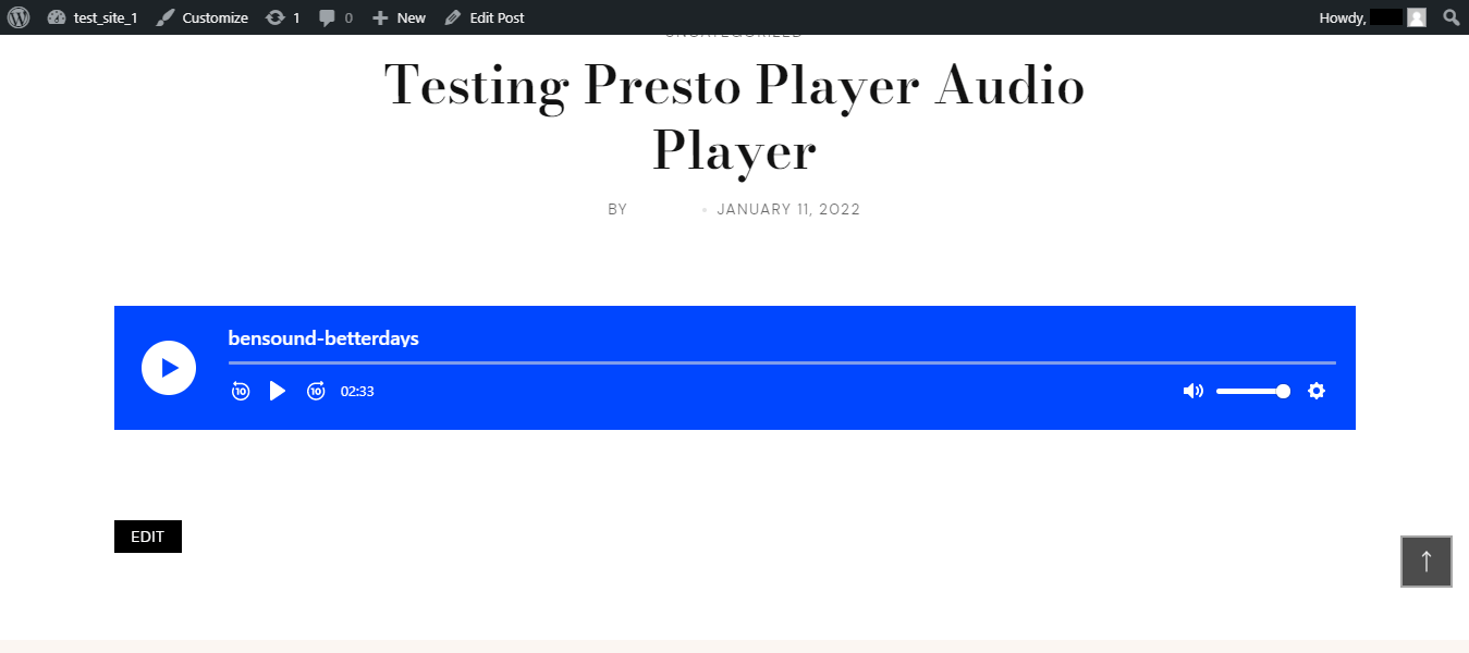 Presto main player