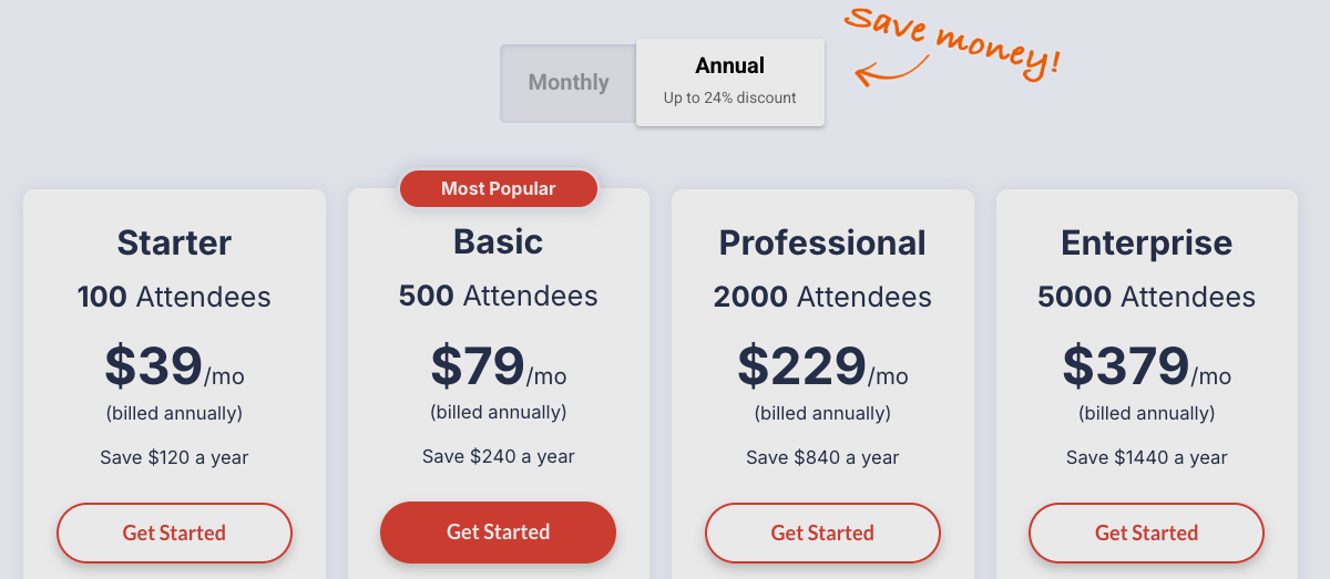 WebinarJam pricing