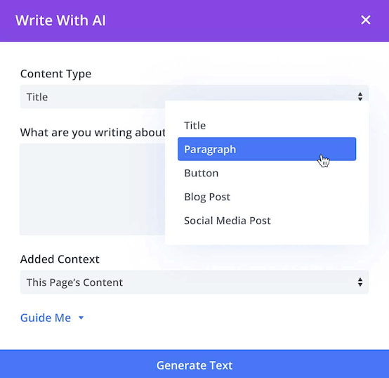 Divi AI 1