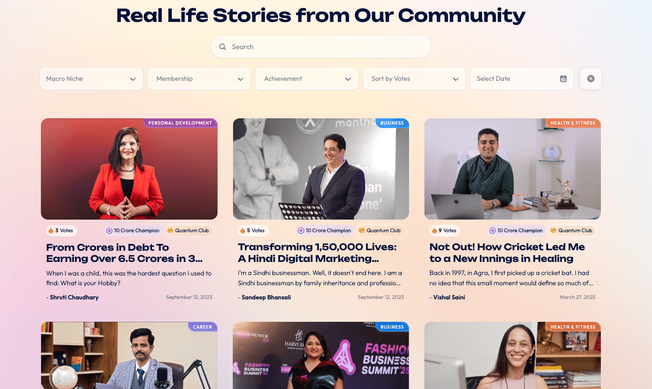 ILH success stories