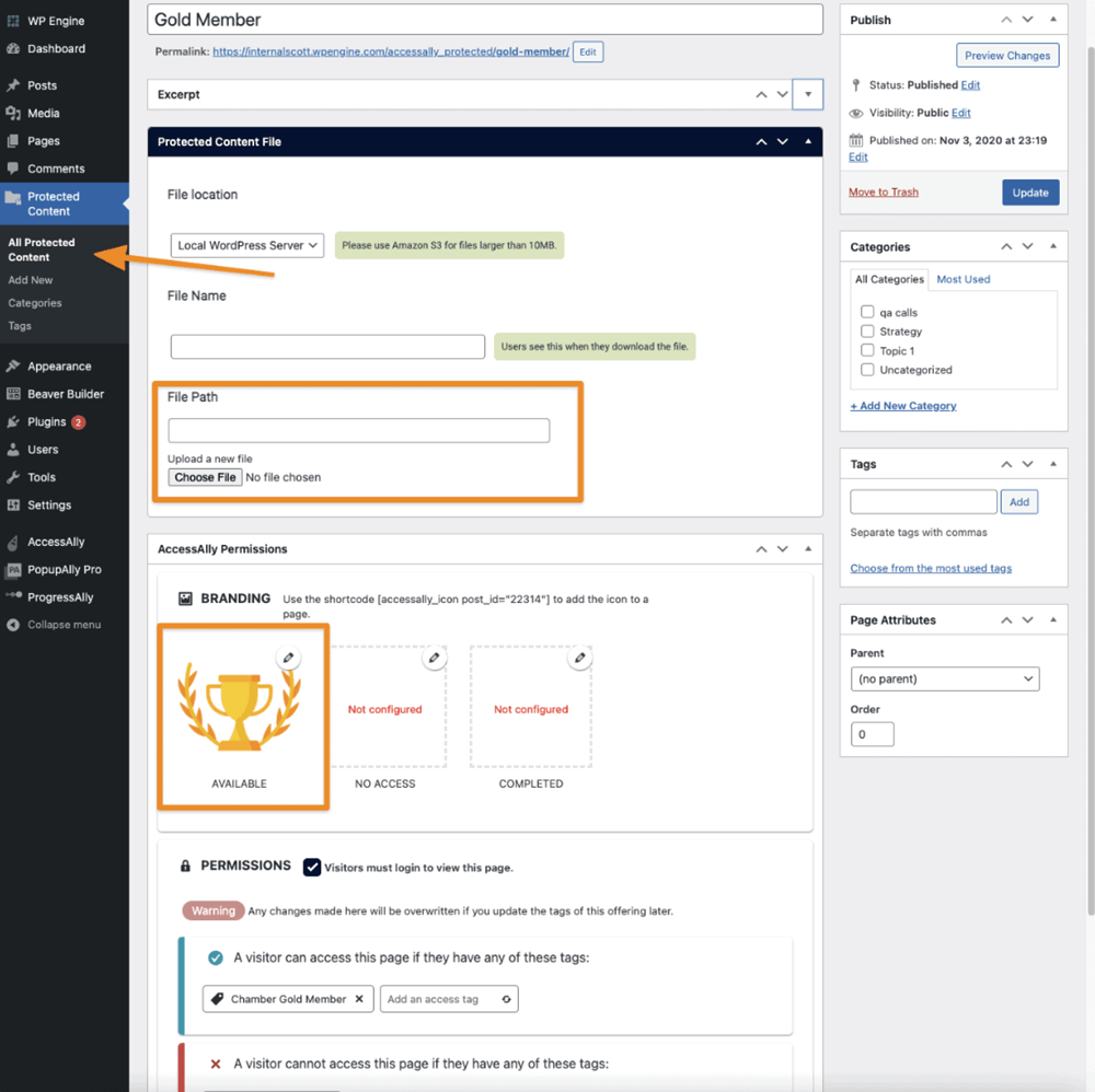 AccessAlly Gamification