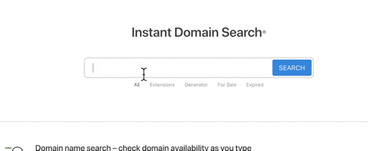 InstantDomainSearch