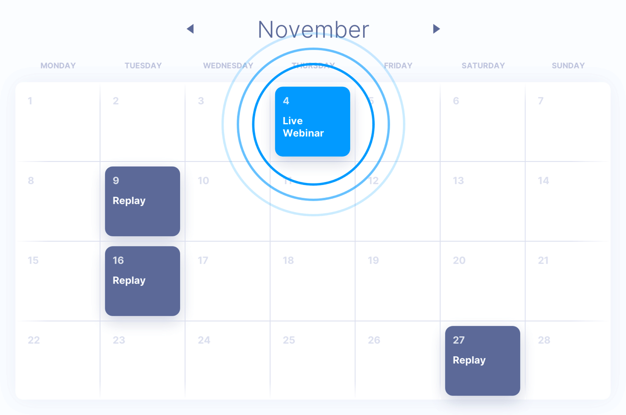 Replay pre recorded webinar on WebinarJam