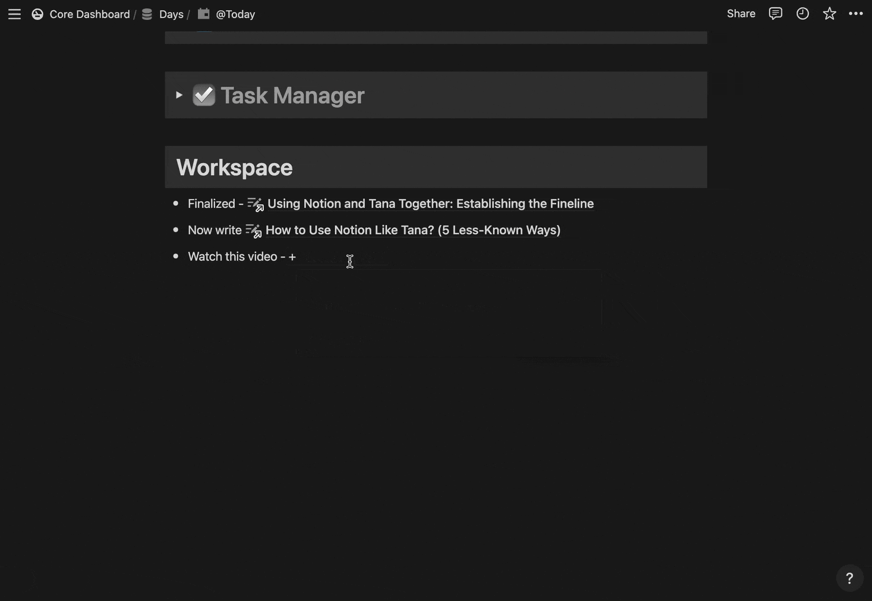 Turn into page sidepeek