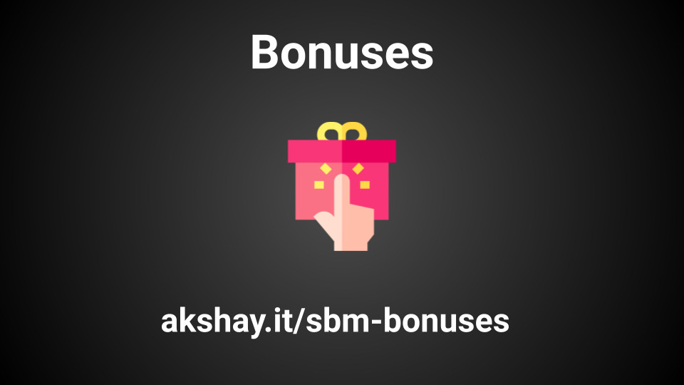 Webinar bonus