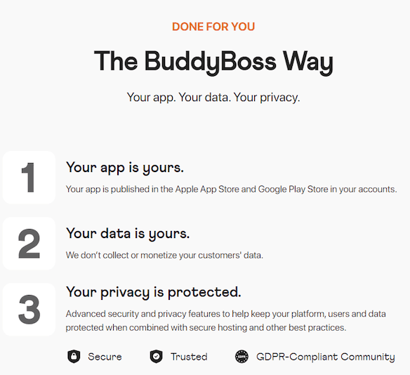 BuddyBoss app DFY