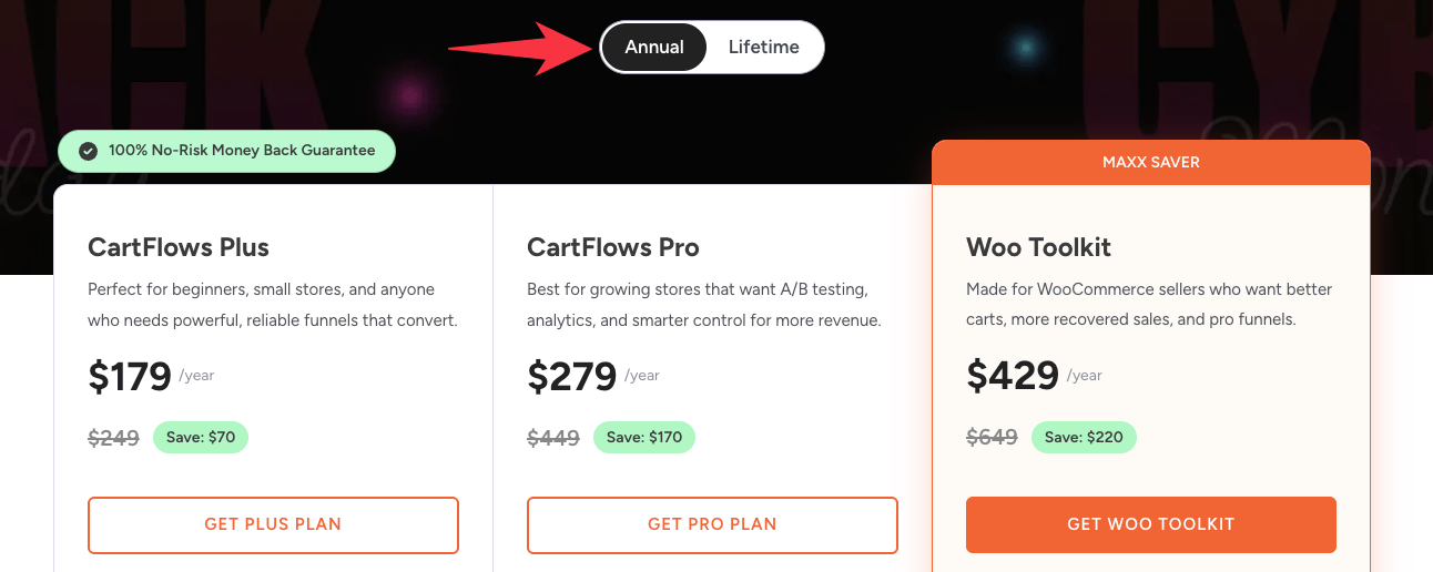 Cartflows Annual plans Black Friday