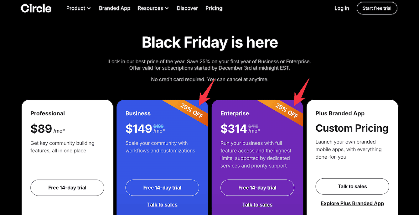 Circle so Black Friday