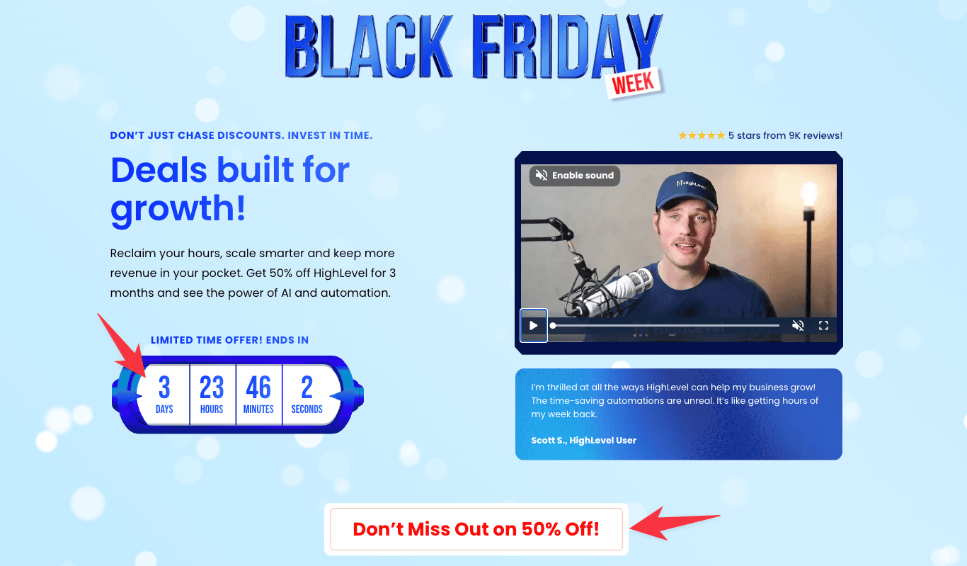 GoHighLevel Black Friday 2