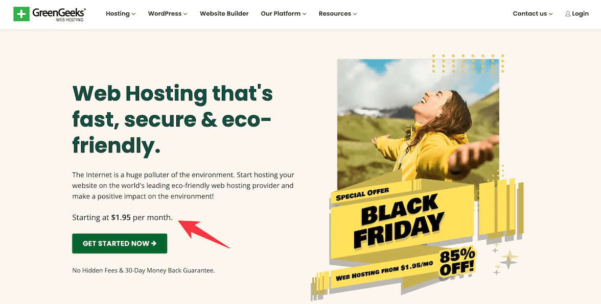 GreenGeeks Black Friday deal